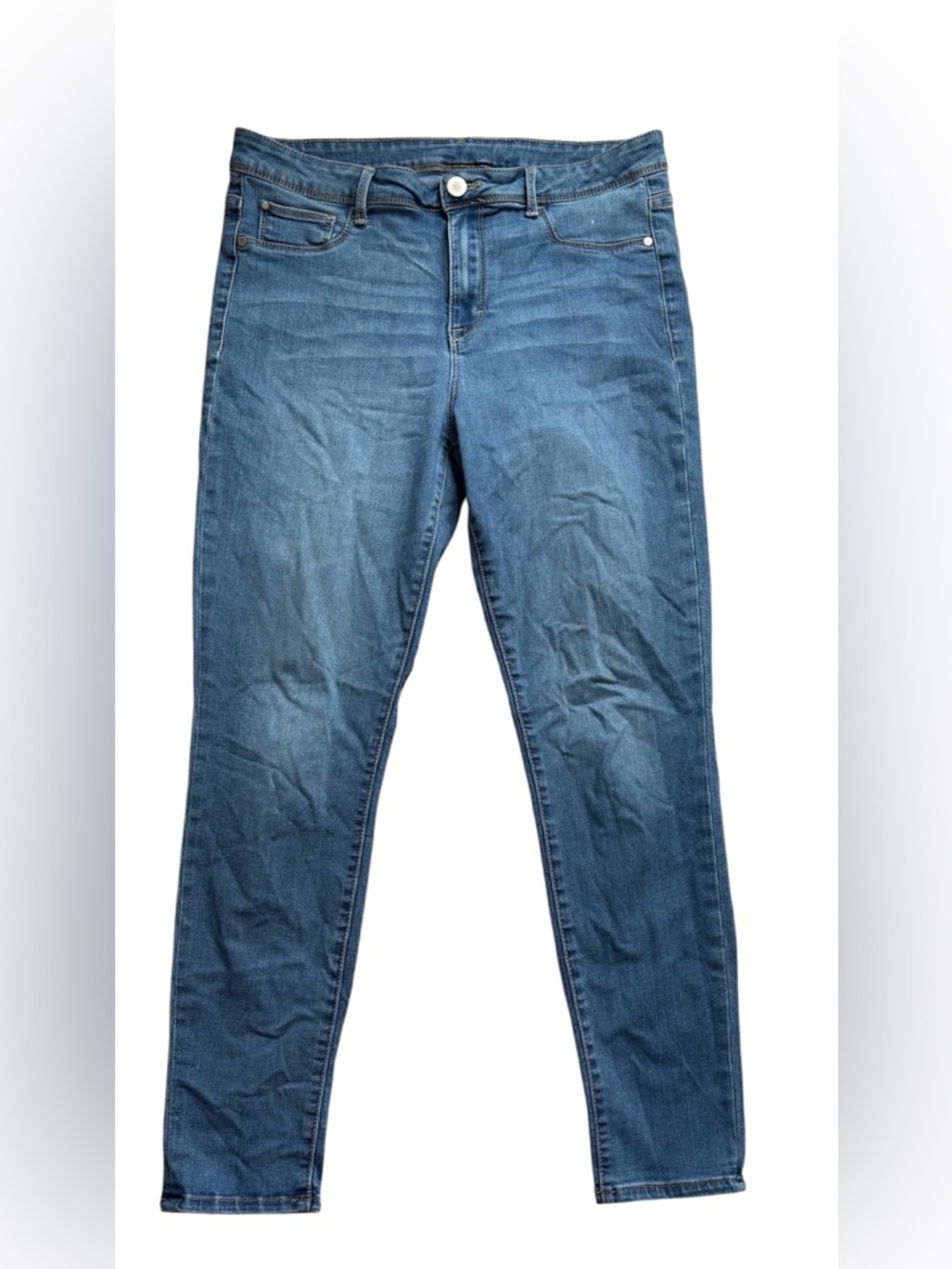 Time and Tru Women’s Size 14 Stretch Skinny Jeans Medium Wash Ankle Length